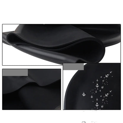 Plus Size Silicone Swim Cap Protective Swimming Caps Training Custom Swim Cap for Long Hair & Braids & Dreadlock