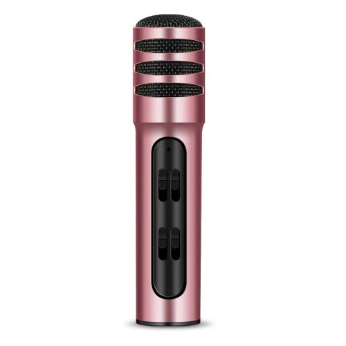 FREE Sample Professional BGN-C7 Dual Mobile Phone Karaoke Live Singing Microphone Built-in Sound Card Condenser Microphones