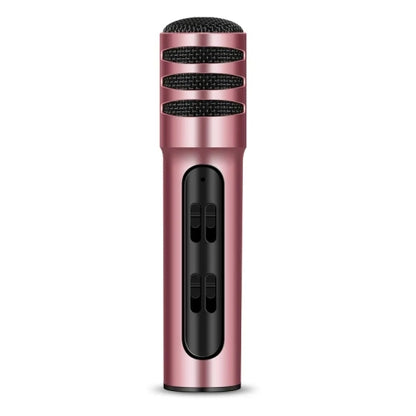 FREE Sample Professional BGN-C7 Dual Mobile Phone Karaoke Live Singing Microphone Built-in Sound Card Condenser Microphones