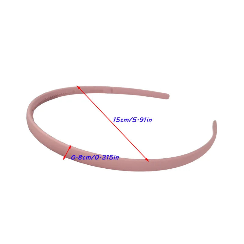 New Thin Edge Frosted Hair Hoop Non-slip with Teeth  Candy Color Girls Wash A Face Makeup Hair Band Korean Hair Accessories