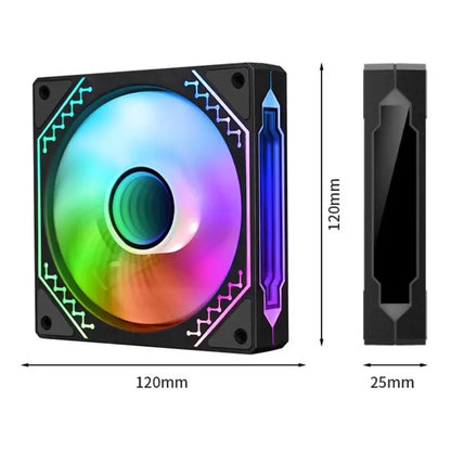 1300-2500 RPM 120x120x25mm DC 12v 120mm Fans PWM ARGB Computer Noiseless Fan Axial Flow Cooling Fan