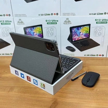 2GB RAM 32GB ROM Android 13 GPS 2 in 1 Tablet with Keyboard Mouse Octa Core Processor 10.1 Inch HD IPS Screen 5G Wifi Tablet PC
