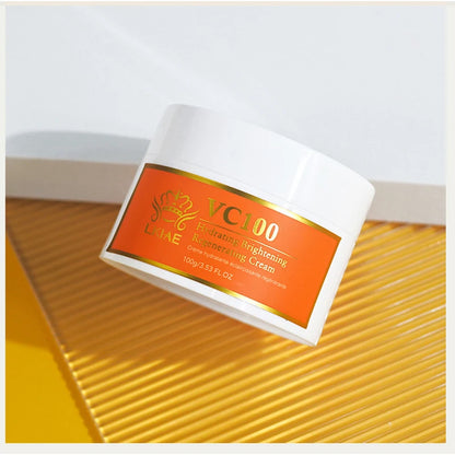 LKIAE Black Women Orange Skin Care Max Moisturizing Spot Lightening Vitamin C and a Glowing Whitening Cream for the Face