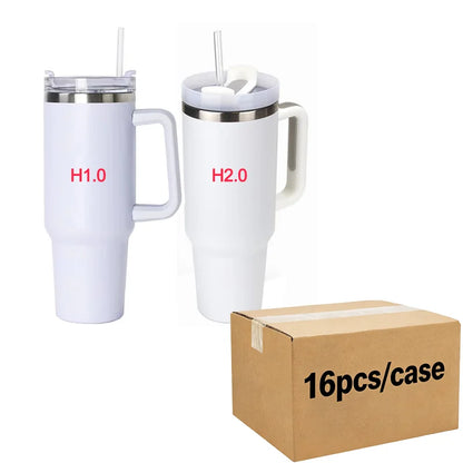 Us in Stock 40 OZ Sparkle Rhinestone Easy Clean Stainless Steel 40OZ Uv Dtf Cup Wraps for Home Office Outdoor Daily Use