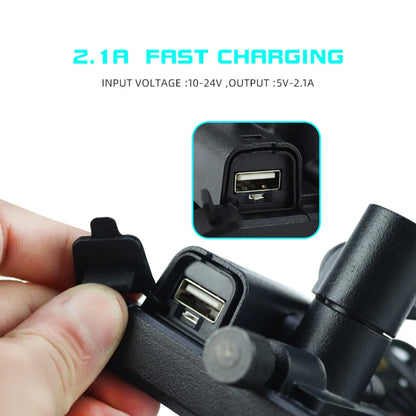 Aluminium Alloy Mobile Phone Holder Bike Motorcycle Cell Phone Holder Motorcycle Holder Phone Charger