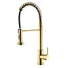 Modern Stainless Steel Single-Handle Kitchen Faucet Deck Mounted with Side Spray for Hotel Use