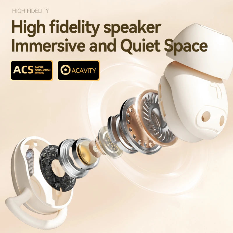 Hot-Selling M72 Mini TWS Digital Display Small Earbuds Soft Invisible Sleeping Wireless in Ear Earphones for Side Sleeping