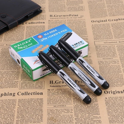 Wholesale 6mm Writing Width Waterproof Permanent Logistics Marker Pen Alcohol and Oil-Based for Paper Large Volume