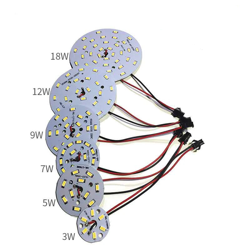 High Brightness LED 5730SMD Lamp Bead Light Board Bulb Round Transformation Light Source 3-18W 32-100MM Tile Wick Modified bulb