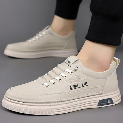 Trends Men Spring Casual Lace-Up Sneakers Round Toe Mesh Lining Rubber Outsole Anti Slippery Court Shoes