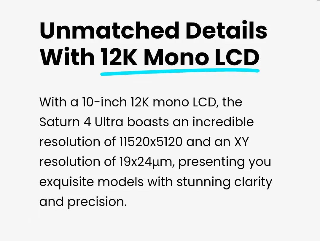 Elegoo S4U ELEGOO Saturn 4 Ultra 3D Printer 12K LCD Printer NEWEST Trend New Release Elegoo