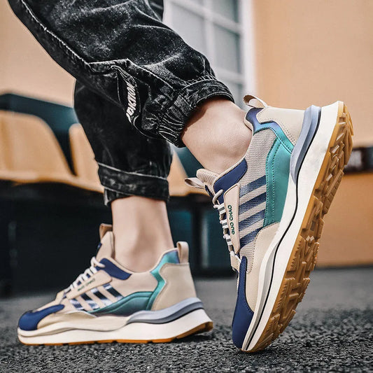 2022 Summer Fashion New Design Male Running Sports Shoes PU Mesh Breathable Sneakers for Men by PDG ibma