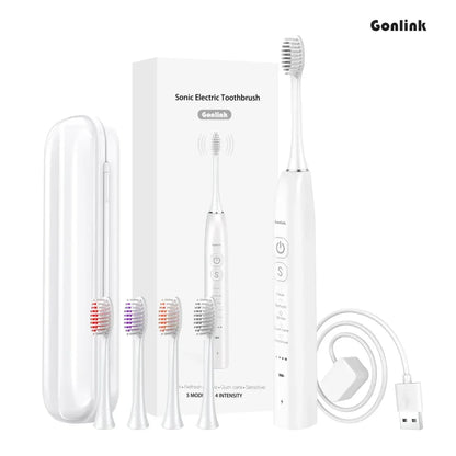 Best IX7 Private Label Tooth Brush Inductive Wireless Charging With Travel Case Rechargeable Smart Sonic Electric Toothbrush