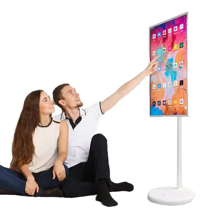 Hot Sale 32 Inch 128GB Camera Android OS Battery Powered Portable Smart TV Touch Screen Bedroom to Kitchen Movable Smart TV