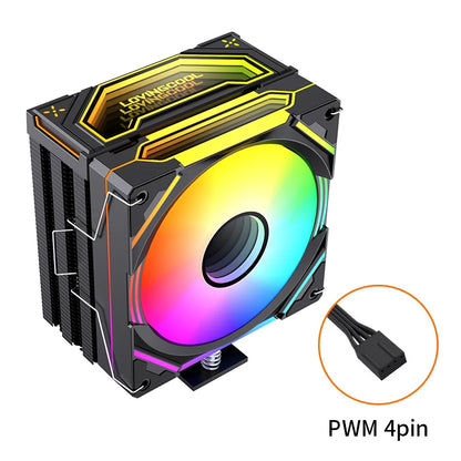 LOVINGCOOL Custom Intel CPU Cooler RGB 115x Radiator PC TDP 220W Quiet Cooler 120mm Cooling Fan for Gaming Case PC CPU Coolers