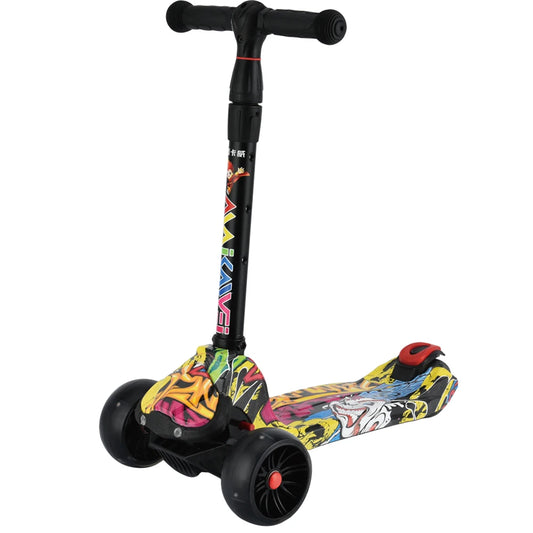 High Quality Foldable Kick Scooter Three Wheel Children Scooter with Led Light