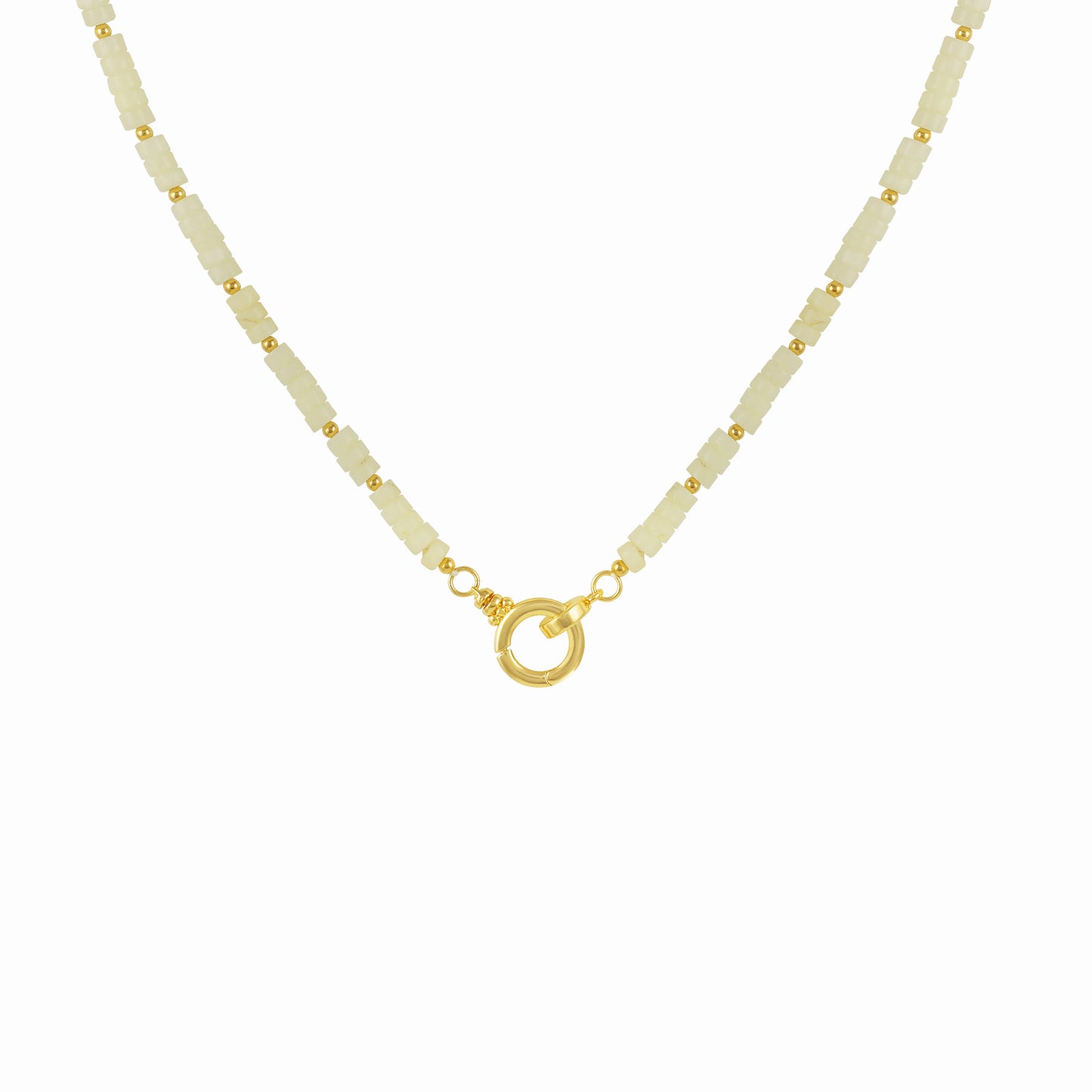 86 YORK Brand Classic Simple Gray Red Stone Necklace Collarbone Fashion Metal Chain Necklace for Women