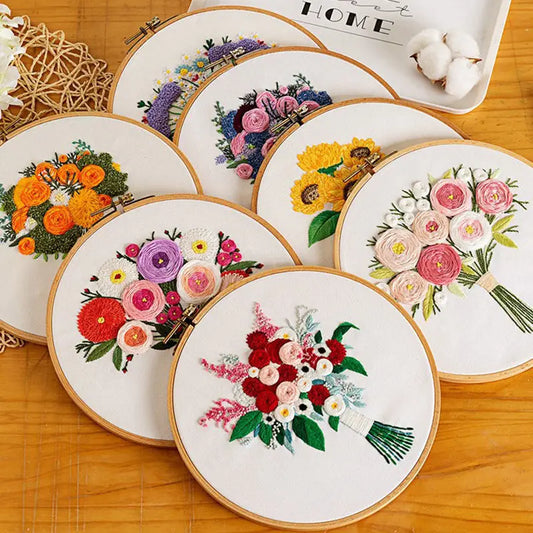 VANCY ARTS Printed Cross Stitch Patterns for Beginners Printed Embroidery Design Patterns DIY Needlepoint Kit by PDG ibma