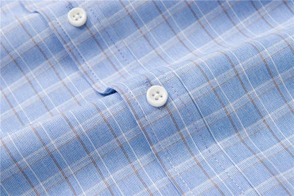 6XL 7XL 8XL 9XL 10XL Elegant Classic Youth Men's Business Casual Striped Long Sleeve Shirt Autumn Brand big Size Loose Shirt