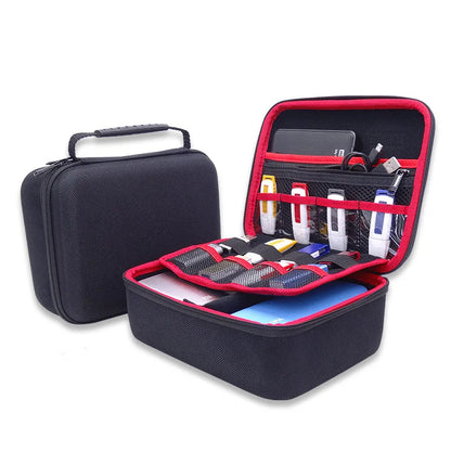 GHKJOK 3.5 inch Large HDD USB Flash Drive external hard disk case Cable Organizer Bag Carry Case usb flash disk GH1603