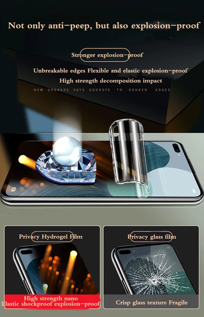 RedmiNote13Pro+ Privacy Screen Protector For Redmi Note13 Matte Hydrogel Film RedmiNote 13Pro HD Blue Soft Full Coverage