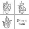 Motorcycle Pwk Carburetor for Suzuki Yamaha Kawasaki Atv Moto  21 24 26 28 30 32 34mm With Power Jet Carburador