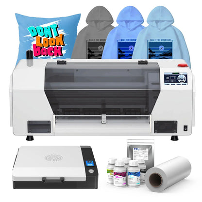 European Warehouse A3 DTF Printer With XP600 Head Printing Machine for Custom T Shirt Printing High Speed White Ink System