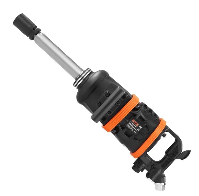 VEVOR 1 Inch Air Impact Wrench, up to 5175 Ft-lbs Beast Reverse Torque Output Pneumatic Impact Gun W/ 8 Inch Extended Anvil