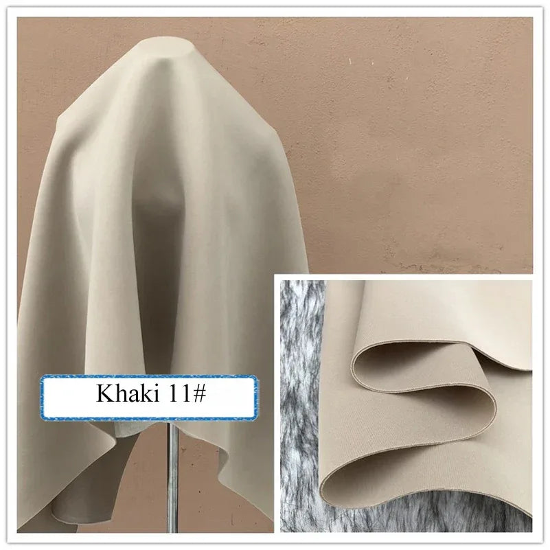 Stretch Spandex Knit Space Cotton Fabric Air Layer for Baseball Jacket Skirt Sewing DIY Face Mask Per Half Meter