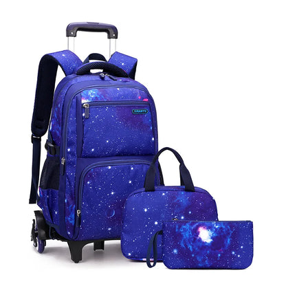 Japanese Korean Student Backpack Large Capacity Multi-Layer Breathable Design Waterproof Stylish Trolley for Stair Climbing