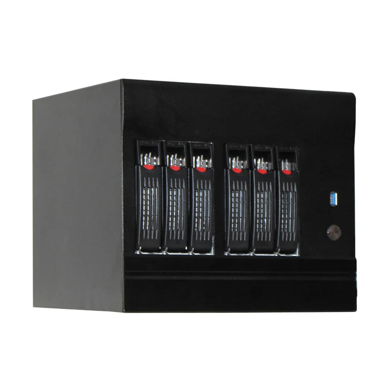Hot Swap 6 Bays Desktop NAS Server case Nas Computer case  with USB 3.0 Fits Mini ITX Applied in Office