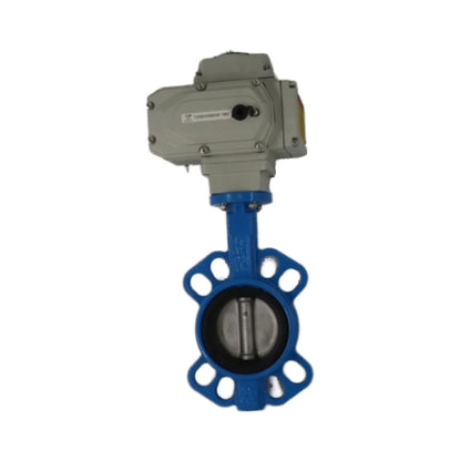 Haoye Electric D971X-16 Wafer Type Butterfly Valve PTFE Ductile Stainless Steel Cast Iron 220v24v Soft Seal Regulating Switch