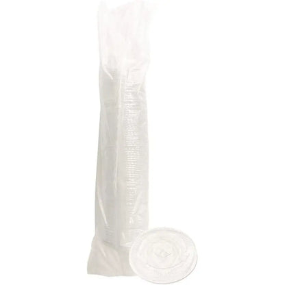 Boardwalk BWKNPET910STRAPK Disposable Lids 9 Oz. to 10 Oz. Crystal-Clear Cold Cup Straw-Slot Packaged (100/Pack) B0F8PK87WD