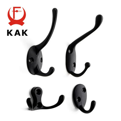 KAK Vintage Hangers Hook Zinc Alloy Wall Hook Bronze Cloth Coat Bag Hat Hanging Hooks Bathroom Kitchen Anitque Racks with screws