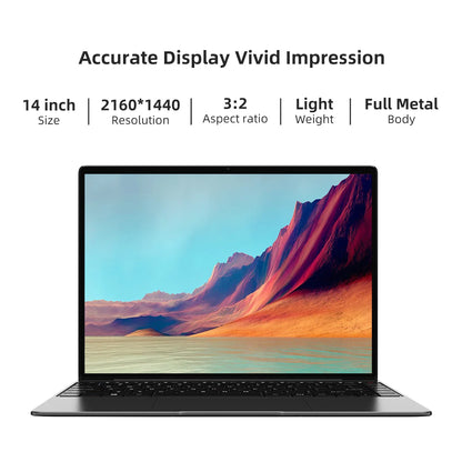New CHUWI CoreBook X Intel Core I5-8259U Laptops 14 Inch 2160x1440 Resolution DDR4 8GB 512GB SSD Win10 Computer 46.2W Battery