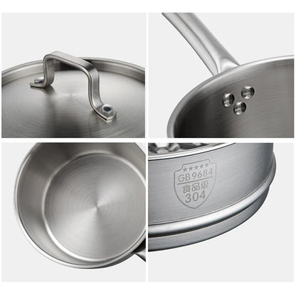 Hot Sale Stainless Steel Soup & Stock Pots with Steam Drawer for Kitchen for Milk Pot & Culinary Use