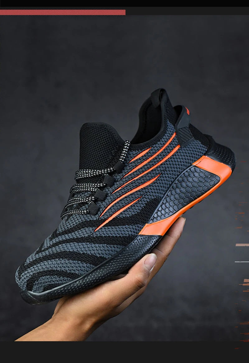 Men Work Safety Shoes Anti-puncture Working Sneakers Male Indestructible Work Shoes Men Boots Lightweight Men Shoes Safety Boots