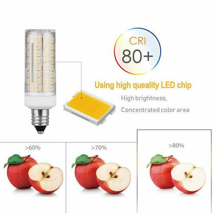 AC110V Brightness Bulb 102LEDs E11/E12/E14/E17 LED Lights Corn Bulbs 9W Replace 80W Halogen Lamp for Home House Lighting Bedroom