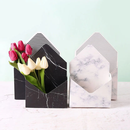 Yiwu China Suppliers Cheap Wholesale Folding Envelope Type Cardboard Paper Luxury Envelope Flower Packing Box for Mother's Day