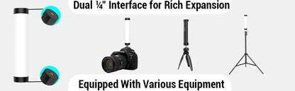 LUXCEO P100 Portable RGB Video Light Gamer Lamp 2000mAh Photo Video Shooting Selfie Lighting Fill-in lights for Vlog YouTube