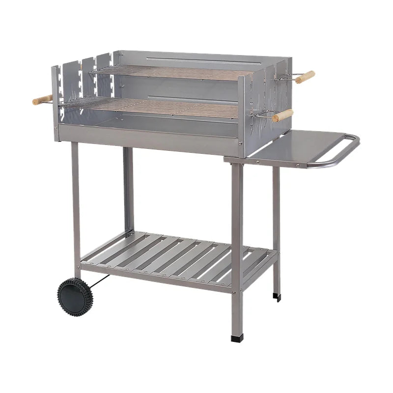 Bbq Pod Charcoal Commercial Bbq Smoker Buiten Keuken Stainless Steel Bbq Grill Donut Boat Portable Charcoal Bbq Grill Boat Set