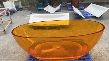 Acrylic North Europe Net Red Independent Hotel B&B Villa Engineering Adult Oval Large Space Bathtub
