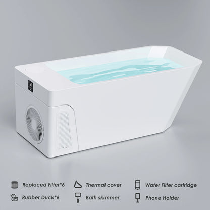 ICEGALAX Wholesale Ice Bath Soaking Tub All in Cold Water Plunge Bathroom Acrylic Ice Bathtub for Ice Water Therapy