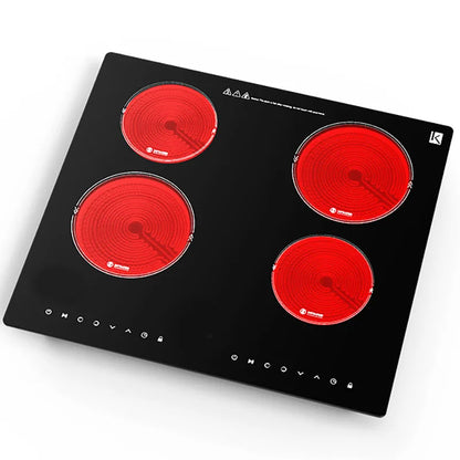 Best Selling Built in 4 Burner Induction Cooker Black Electric Touch Screen OEM Stainless Steel 220V 5000W Taino Electric Ind