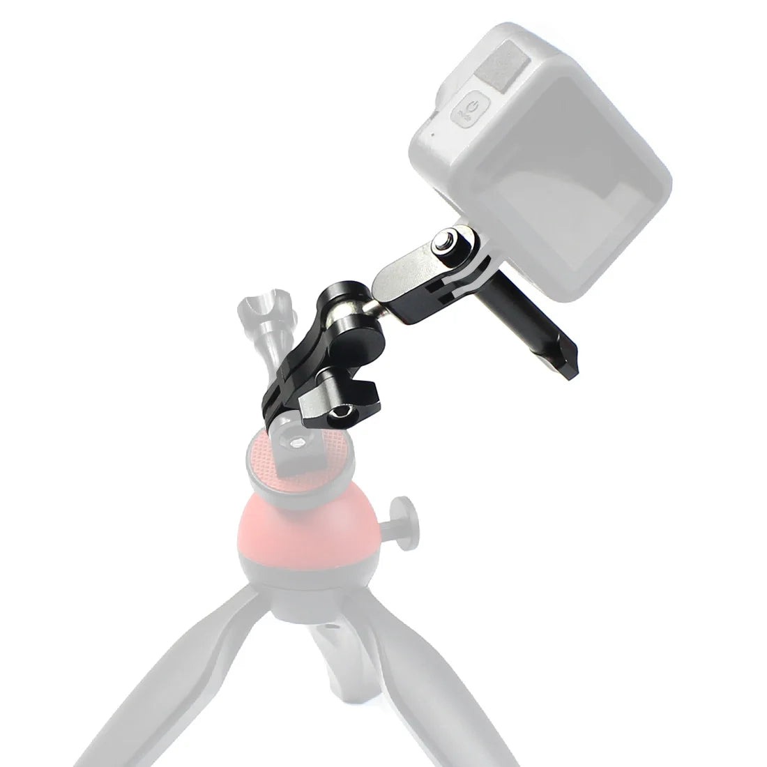 Universal Aluminum Arm Adapter Mount Bracket Connector W/ Knob 1/4'' Inch Screw for GoPro for OSMO Action YI Sports DSLR Cameras