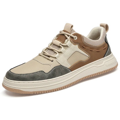 Men's Skateboarding Shoes Sneakers Skate Shoes Leather Sport Low-top Lace up Flats Retro  Casual Leisure Spring Autumn Fashion