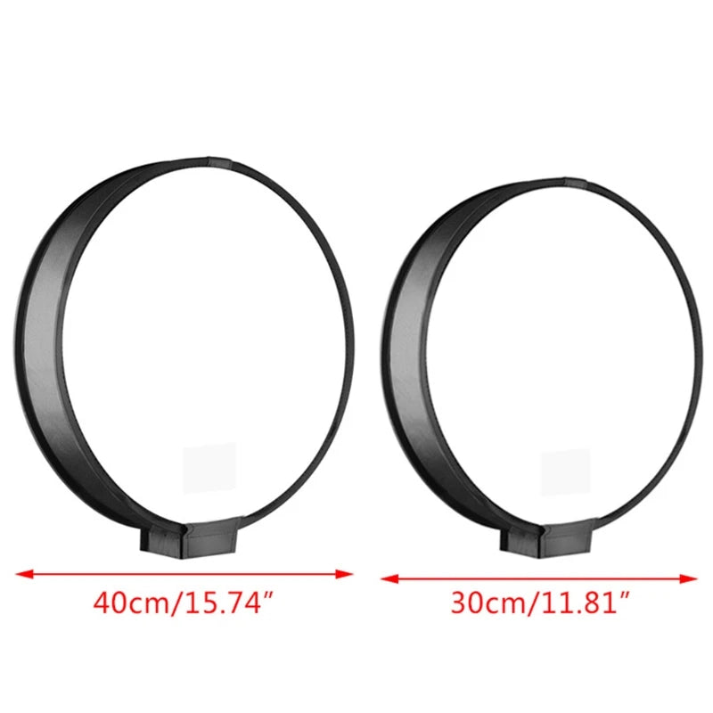 30cm/40cm Universal Mini Round Softbox Portable Flash Diffuser Soft Box for DSLR Cameras Photo Speedlite Shooting Tent