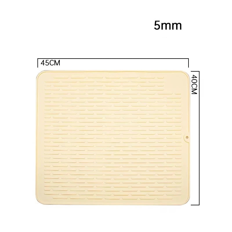 Silicone Dish Quick Bar Drying Dining Table Bath Mat Custom Logo Foldable Kitchen Large Microfiber