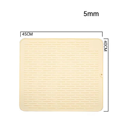 Silicone Dish Quick Bar Drying Dining Table Bath Mat Custom Logo Foldable Kitchen Large Microfiber