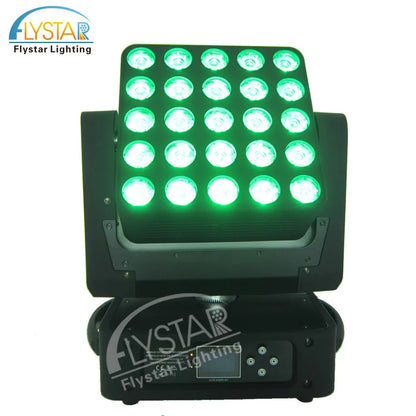 Party Crazy Hour Magic Panel 25Pcs 5x5 Pixel RGBW 4in1 LED Matrix Blinder Beam Light